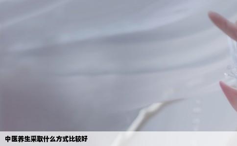 中医养生采取什么方式比较好