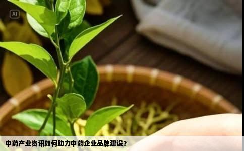 中药产业资讯如何助力中药企业品牌建设？
