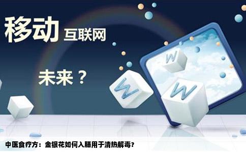 中医食疗方：金银花如何入膳用于清热解毒？