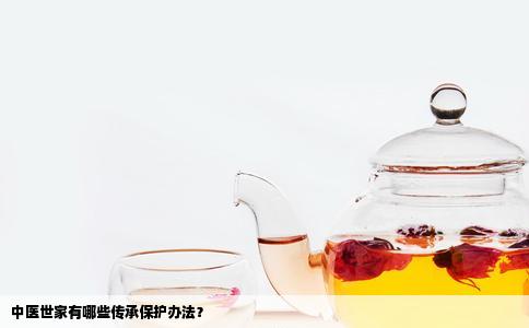 中医世家有哪些传承保护办法？