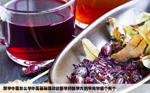 想学中医怎么学中医基础理论诊断学药物学方剂学先学哪个有个