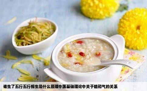 谁生了五行五行相生是什么原理中医基础理论中关于精和气的关系