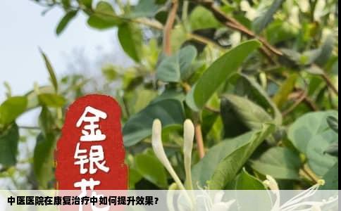 中医医院在康复治疗中如何提升效果？