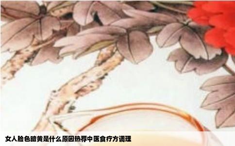 女人脸色暗黄是什么原因热荐中医食疗方调理