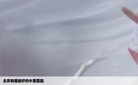 北京有哪些好的中医医院