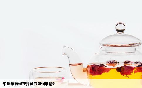 中医康复理疗师证书如何申请？